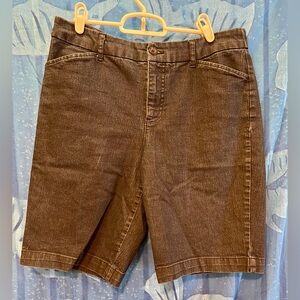 St. John's Bay Blue Bermuda Shorts Classic Denim